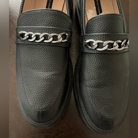 French Connection Tatiana Woman's Size 9 Vegan Leather Upper Black Chunky Soles - Picture 2 of 7